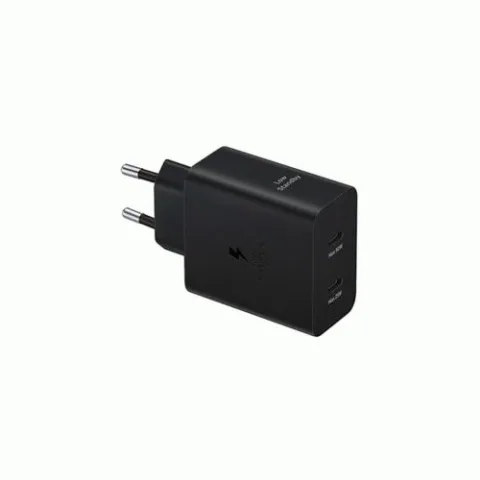 🔌 Samsung Travel Charger Duo 50W – Kétportos USB-C gyorstöltő Super Fast Charging 2.0 támogatással