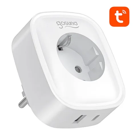 Gosund SP6 WiFi + Bluetooth Okos Konnektor 16A + USB-C 20W – Kettős vezérlés, energiatakarékos megoldás
