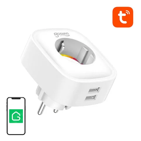 Gosund SP112 WiFi okos konnektor 16A – Intelligens WiFi dugalj fogyasztásmérővel és 2 USB porttal