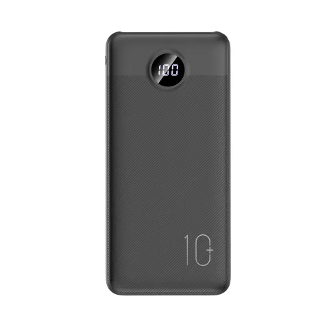 Veger L10S W1105PD 10000mAh Powerbank, 20W PD/QC3.0, digitális kijelző, 2×USB-A + USB-C