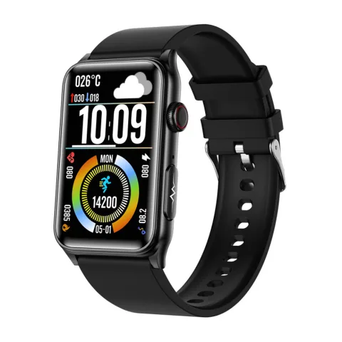 Amelia Magyar Nyelvű Bluetooth-hívásos okosóra – EKG, vérnyomás-, pulzus- és véroxigénszint-mérés, Sport funkciók, ajándék fém pótszíjjal
