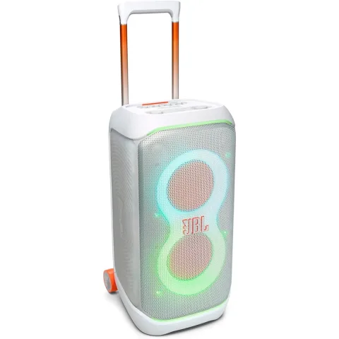 JBL PartyBox Stage 320 Bluetooth party hangszóró – 240 W RMS, AI Sound Boost, Auracast, LED-fényjáték, akár 18 órás üzemidő