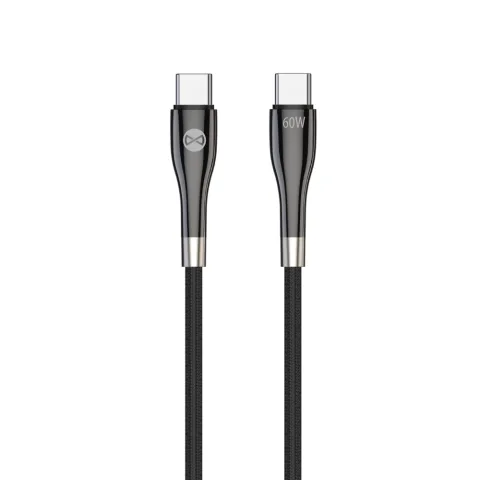 Forever Sleek USB-C – USB-C gyorstöltő és adatkábel – 60W, 1 m