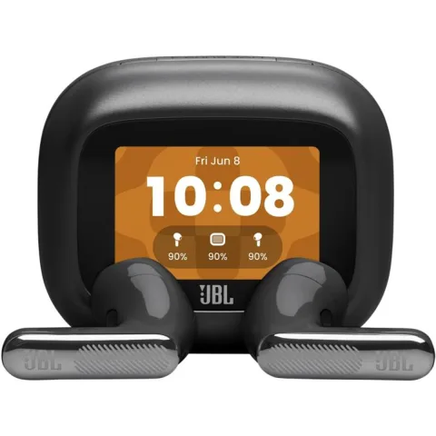JBL Live Flex 4 TWS vezeték nélküli fülhallgató - aktív zajszűréssel (ANC), érintőképernyős tokkal