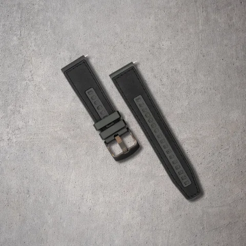DualSkin hibrid okosóra szíj – műbőr és szilikon kombináció, prémium kivitel