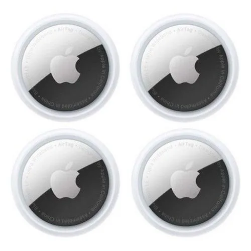 Apple AirTag 4 db-os Bluetooth nyomkövető csomag – Precíz helymeghatározás, Find My támogatás, fehér