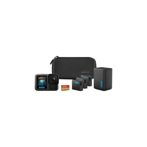 GoPro HERO13 Black Extended Power Bundle – Prémium 5.3K 27 MPx 60fps Akciókamera Extra Akkumulátorokkal és Kiegészítőkkel
