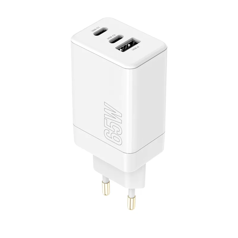 Maxlife MXTC-08-65ACC 65W hálózati gyorstöltő – 2× USB-C, USB-A, PD, PPS és Quick Charge