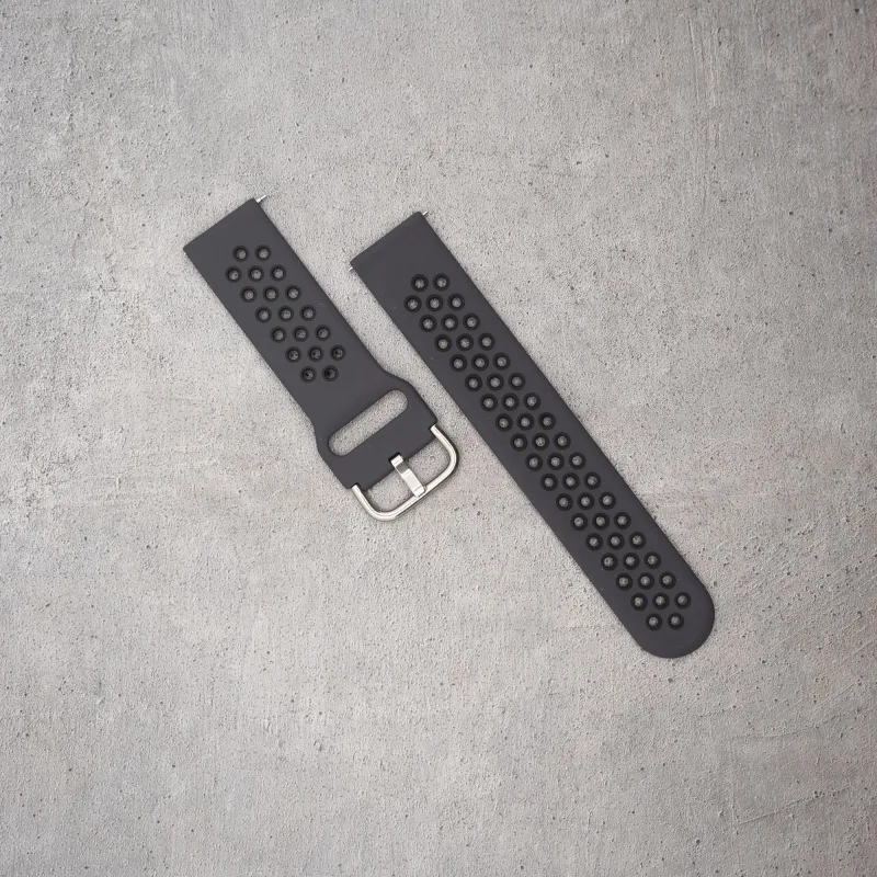 Szilikon Sport Okosóra Szíj – Perforált, 20 mm